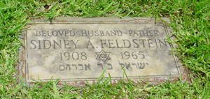 Sidney Feldstein, Gravestone